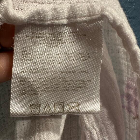 aden Gauze Blanket Swaddle Baby Girl Butterflies Pink Purple - Picture 6 of 8